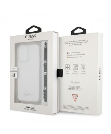 Guess GUHCP13XKPSBK iPhone 13 Pro Max 6.7" Transparent hardcase Black Pearl