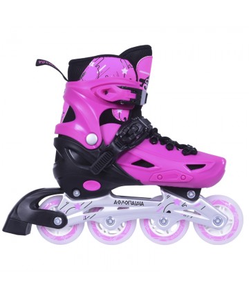 ΑΘΛΟΠΑΙΔΙΑ 10306 Αυξομειούμενα Πατίνια/Roller Skates 2 σε 1 - Ροζ