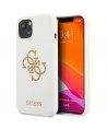 Guess GUHCP13SLS4GGWH iPhone 13 mini 5.4" white/white hard case Silicone 4G Logo