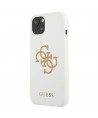 Guess GUHCP13SLS4GGWH iPhone 13 mini 5.4" white/white hard case Silicone 4G Logo