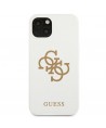 Guess GUHCP13SLS4GGWH iPhone 13 mini 5.4" white/white hard case Silicone 4G Logo