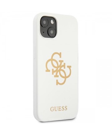 Guess GUHCP13SLS4GGWH iPhone 13 mini 5.4" white/white hard case Silicone 4G Logo