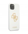 Guess GUHCP13SLS4GGWH iPhone 13 mini 5.4" white/white hard case Silicone 4G Logo