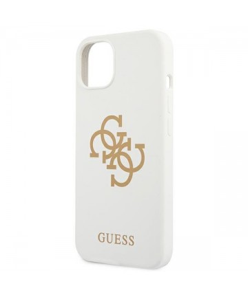 Guess GUHCP13SLS4GGWH iPhone 13 mini 5.4" white/white hard case Silicone 4G Logo
