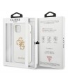 Guess GUHCP13SLS4GGWH iPhone 13 mini 5.4" white/white hard case Silicone 4G Logo