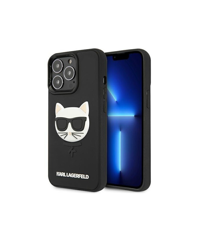 Karl Lagerfeld 3D Rubber Choupette Case for iPhone 13 Pro / iPhone 13 - Black