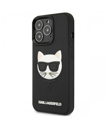 Karl Lagerfeld 3D Rubber Choupette Case for iPhone 13 Pro / iPhone 13 - Black