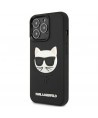 Karl Lagerfeld 3D Rubber Choupette Case for iPhone 13 Pro / iPhone 13 - Black