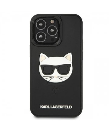 Karl Lagerfeld 3D Rubber Choupette Case for iPhone 13 Pro / iPhone 13 - Black