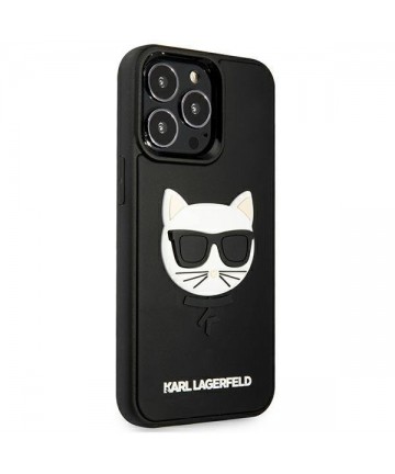 Karl Lagerfeld 3D Rubber Choupette Case for iPhone 13 Pro / iPhone 13 - Black