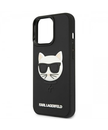 Karl Lagerfeld 3D Rubber Choupette Case for iPhone 13 Pro / iPhone 13 - Black