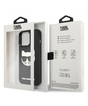 Karl Lagerfeld 3D Rubber Choupette Case for iPhone 13 Pro / iPhone 13 - Black
