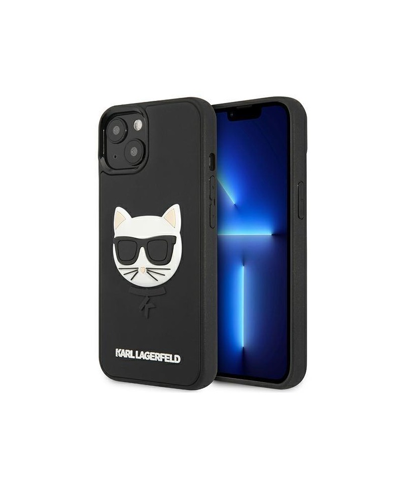 Karl Lagerfeld 3D Rubber Choupette Case for iPhone 13 mini - Black