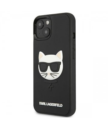 Karl Lagerfeld 3D Rubber Choupette Case for iPhone 13 mini - Black