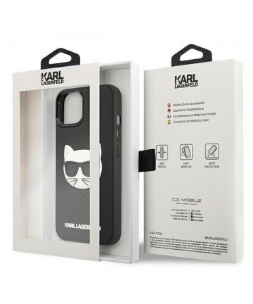 Karl Lagerfeld 3D Rubber Choupette Case for iPhone 13 mini - Black