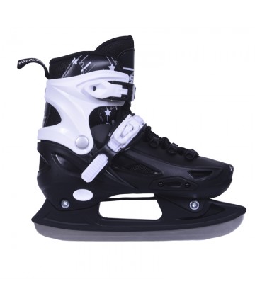 3K Αυξομειούμενα Πατίνια/Roller Skates/Παγοπέδιλα 3 σε 1 - Μαύρο