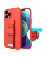 Rope Case Silicone Cover with Lanyard Purse Lanyard Strap for Xiaomi Redmi Note 11 Pro Navy Blue