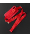 Rope Case Silicone Cover with Lanyard Purse Lanyard Strap for Xiaomi Redmi Note 11 Pro Navy Blue