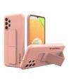 Wozinsky Kickstand Case Silicone Stand Cover for Samsung Galaxy A13 5G Pink