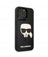 Karl Lagerfeld 3D Rubber Karl's Head Case for iPhone 13 Pro / iPhone 13 - Black