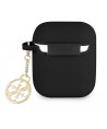 Guess GUA2LSC4EK AirPods 1/2 cover black/black Silicone Charm 4G Collection