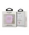Guess GUA2LSC4EU AirPods 1/2 cover purple/purple Silicone Charm 4G Collection