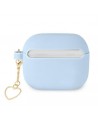 Guess GUA3LSCHSB AirPods 3 cover blue/blue Silicone Charm Heart Collection
