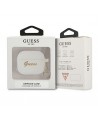 Guess GUA3LSCHSH AirPods 3 cover white/white Silicone Charm Heart Collection