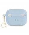 Guess GUAPLSCHSB AirPods Pro cover blue/blue Silicone Charm Heart Collection