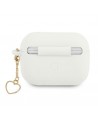 Guess GUAPLSCHSH AirPods Pro cover white/white Silicone Charm Heart Collection
