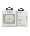 Guess GUAPLSCHSH AirPods Pro cover white/white Silicone Charm Heart Collection