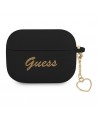 Guess GUAPLSCHSK AirPods Pro cover black/black Silicone Charm Heart Collection