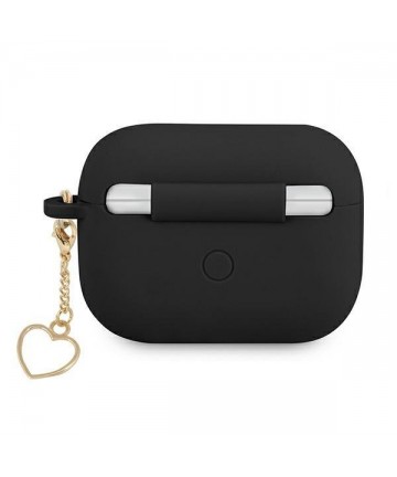Guess GUAPLSCHSK AirPods Pro cover black/black Silicone Charm Heart Collection