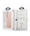 Guess GUHCS22MLSLMGPP S22+ S906 pink/pink hardcase Silicone Script Metal Logo