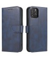 Magnet Case Elegant case cover flip cover with stand function for Xiaomi Redmi Note 11S / Note 11 blue