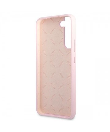 Guess GUHCS22MLSLMGLA S22+ S906 lavender/lavender hardcase Silicone Script Metal Logo