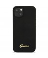 Guess GUHMP13MLSLMGBK iPhone 13 6.1" black/black hardcase Silicone Script Gold Logo Magsafe