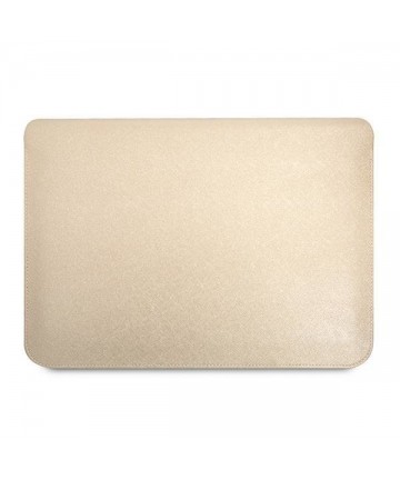 Guess Saffiano Triangle Logo case for a 14" laptop - beige