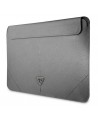 Guess Saffiano Triangle Logo case for a 14" laptop - silver