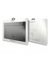 Guess Saffiano Triangle Logo case for a 14" laptop - silver