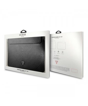 Guess Saffiano Triangle Logo case for a 14" laptop - black