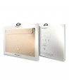Guess Saffiano Triangle Logo case for a 16" laptop - beige