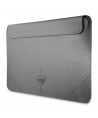 Guess Saffiano Triangle Logo case for a 16" laptop - silver