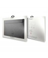 Guess Saffiano Triangle Logo case for a 16" laptop - silver