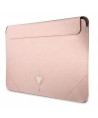 Guess Saffiano Triangle Logo case for a 16" laptop - pink