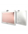 Guess Saffiano Triangle Logo case for a 16" laptop - pink