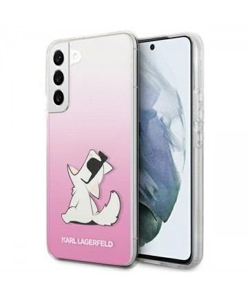 Karl Lagerfeld Choupette Eat Case for Samsung Galaxy S22+ - Pink
