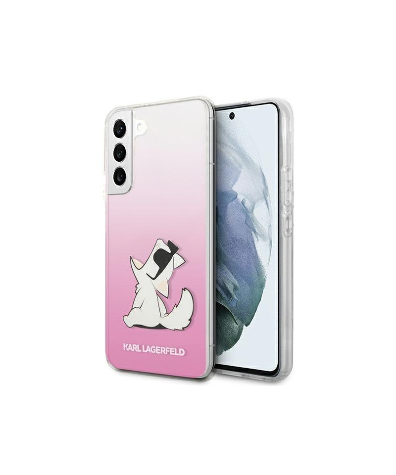 Karl Lagerfeld Choupette Eat Case for Samsung Galaxy S22+ - Pink