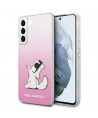 Karl Lagerfeld Choupette Eat Case for Samsung Galaxy S22+ - Pink