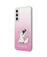 Karl Lagerfeld Choupette Eat Case for Samsung Galaxy S22+ - Pink